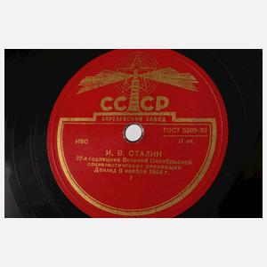 Vier Schellackplatten Russland