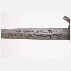 Grabendolch 1. Weltkrieg