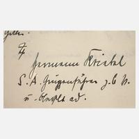 Autograph Hermann Kriebel111