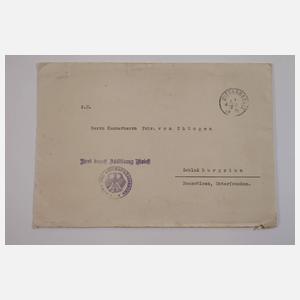 Zwei Autographen Hindenburg