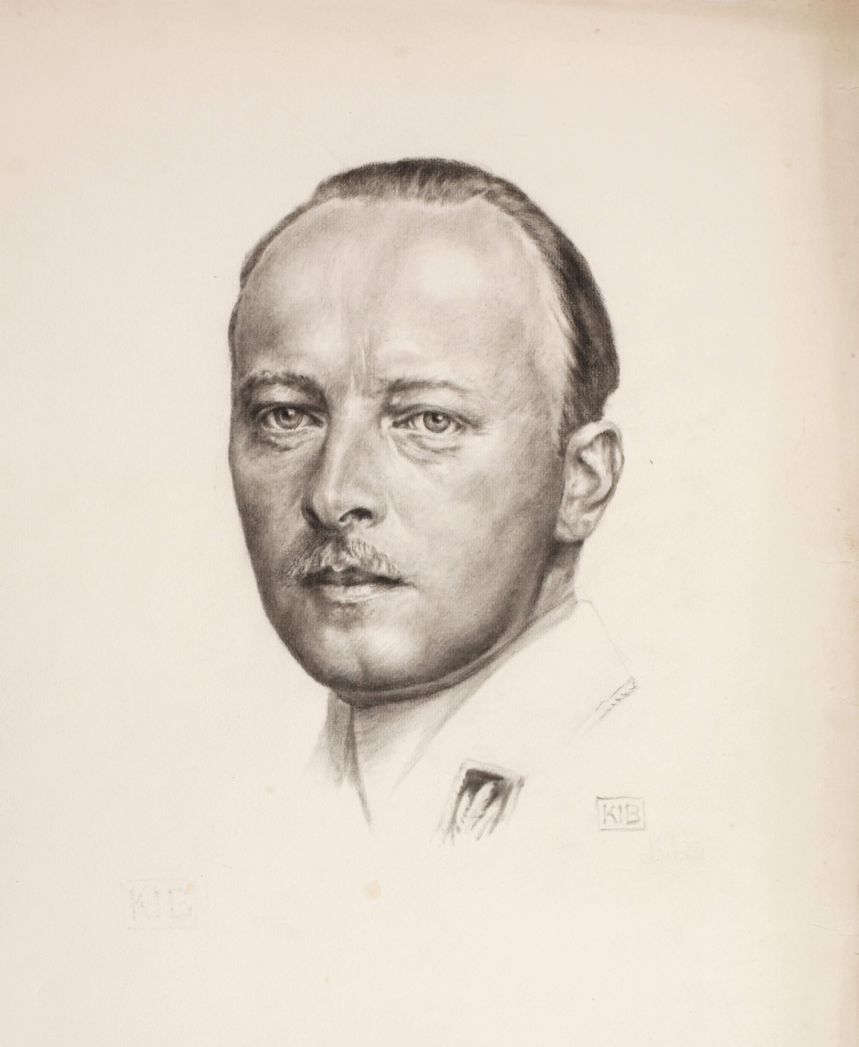 Kohlezeichnung Philipp Prinz von Hessen