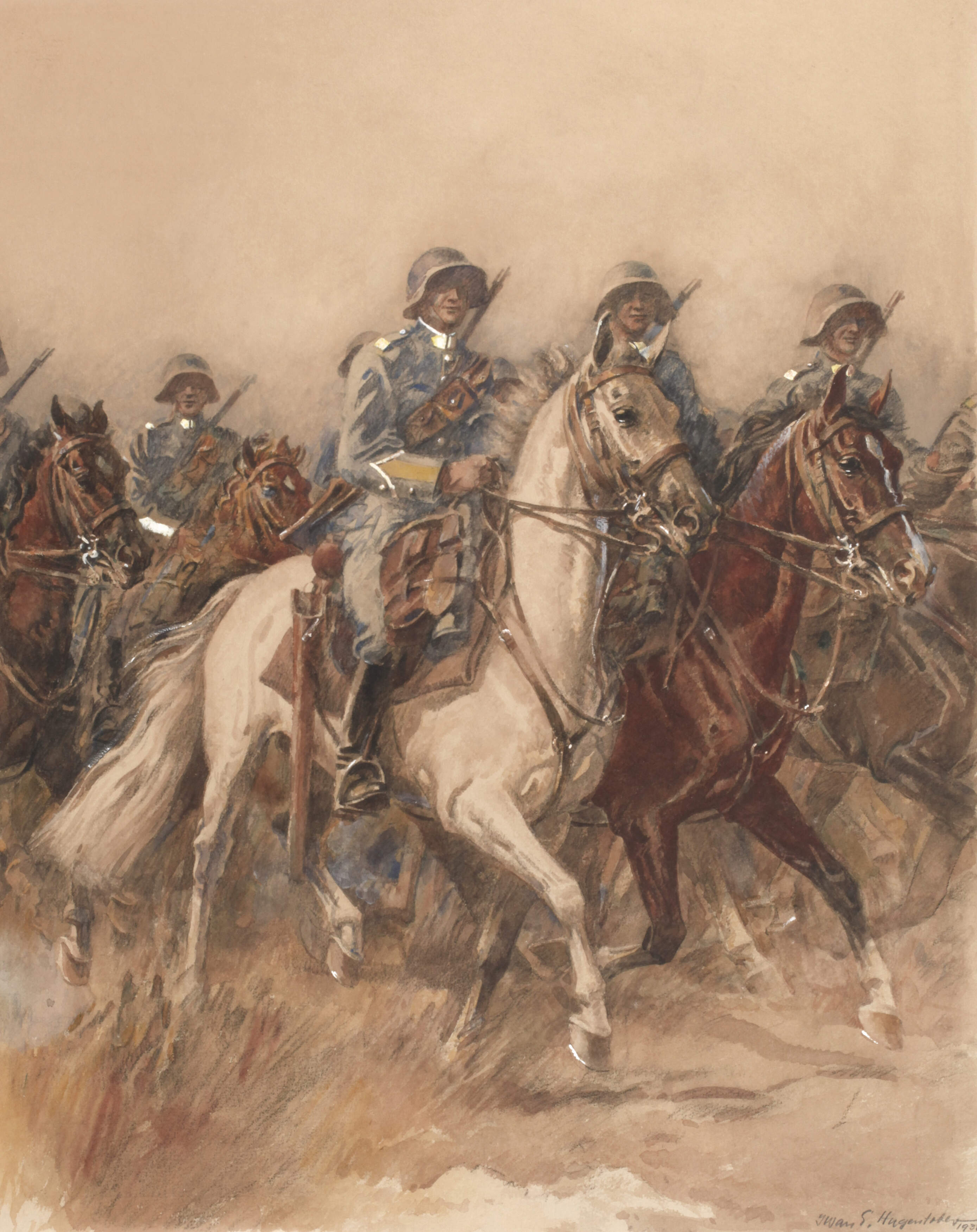 Iwan E. Hugentobler, "Kavallerie-Schwadron"