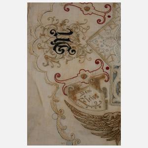 Feine Seidenstickerei Historismus