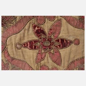 Langes Ambotuch mit Brokatstickerei