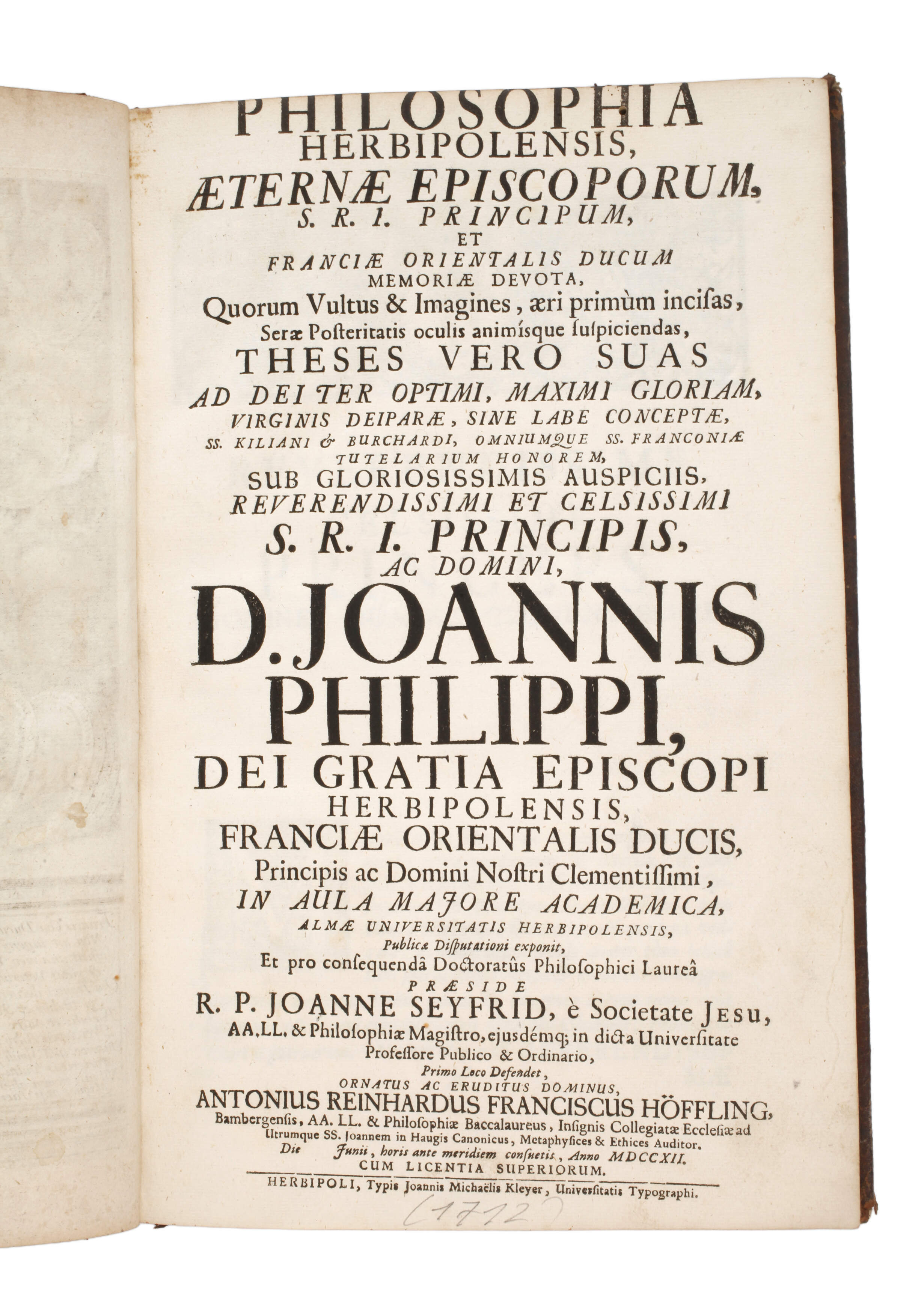 Philosophia Herbipolensis 1712