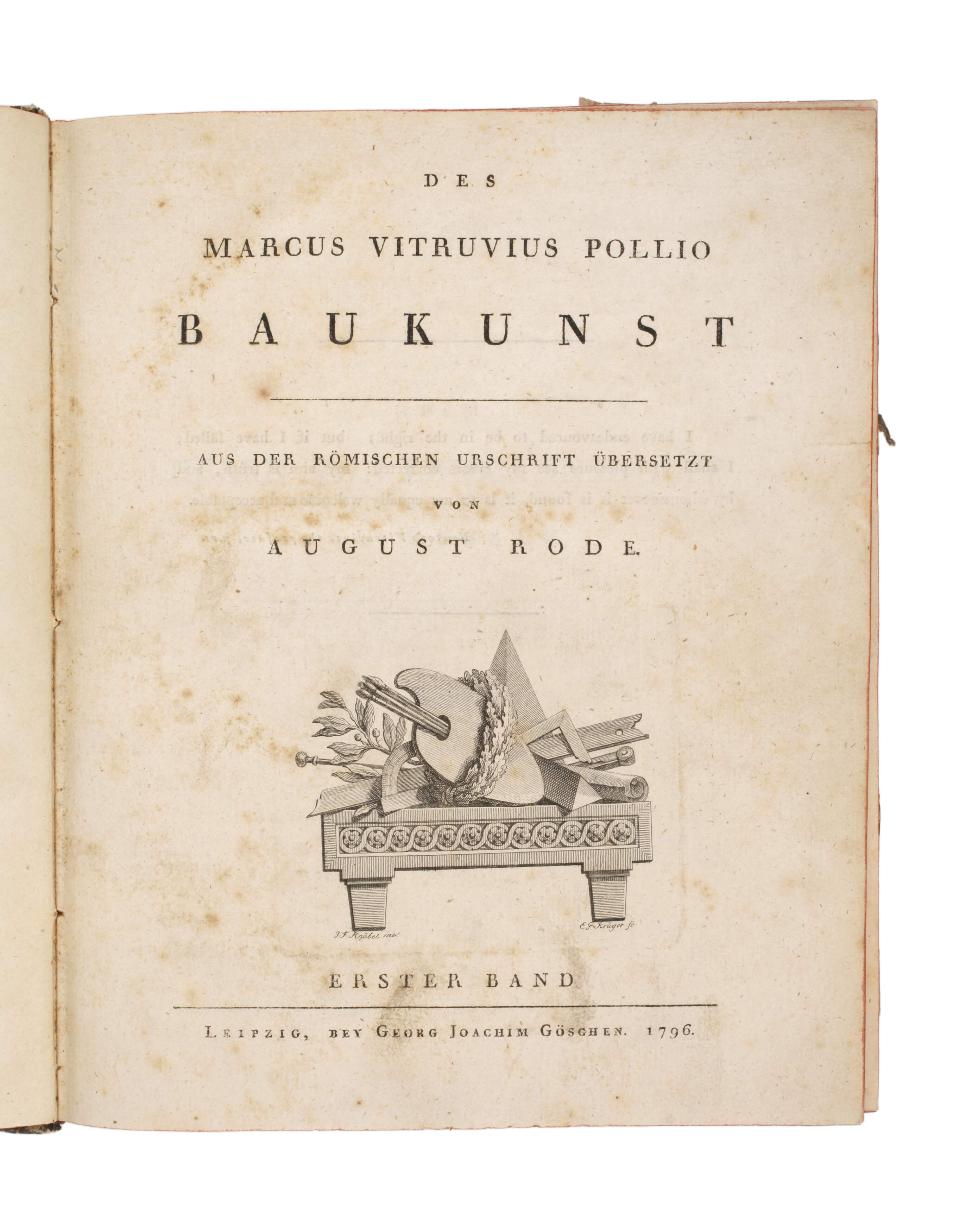 Des Marcus Vitruvius Pollio Baukunst 1796