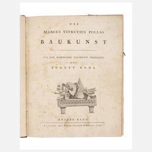 Des Marcus Vitruvius Pollio Baukunst 1796