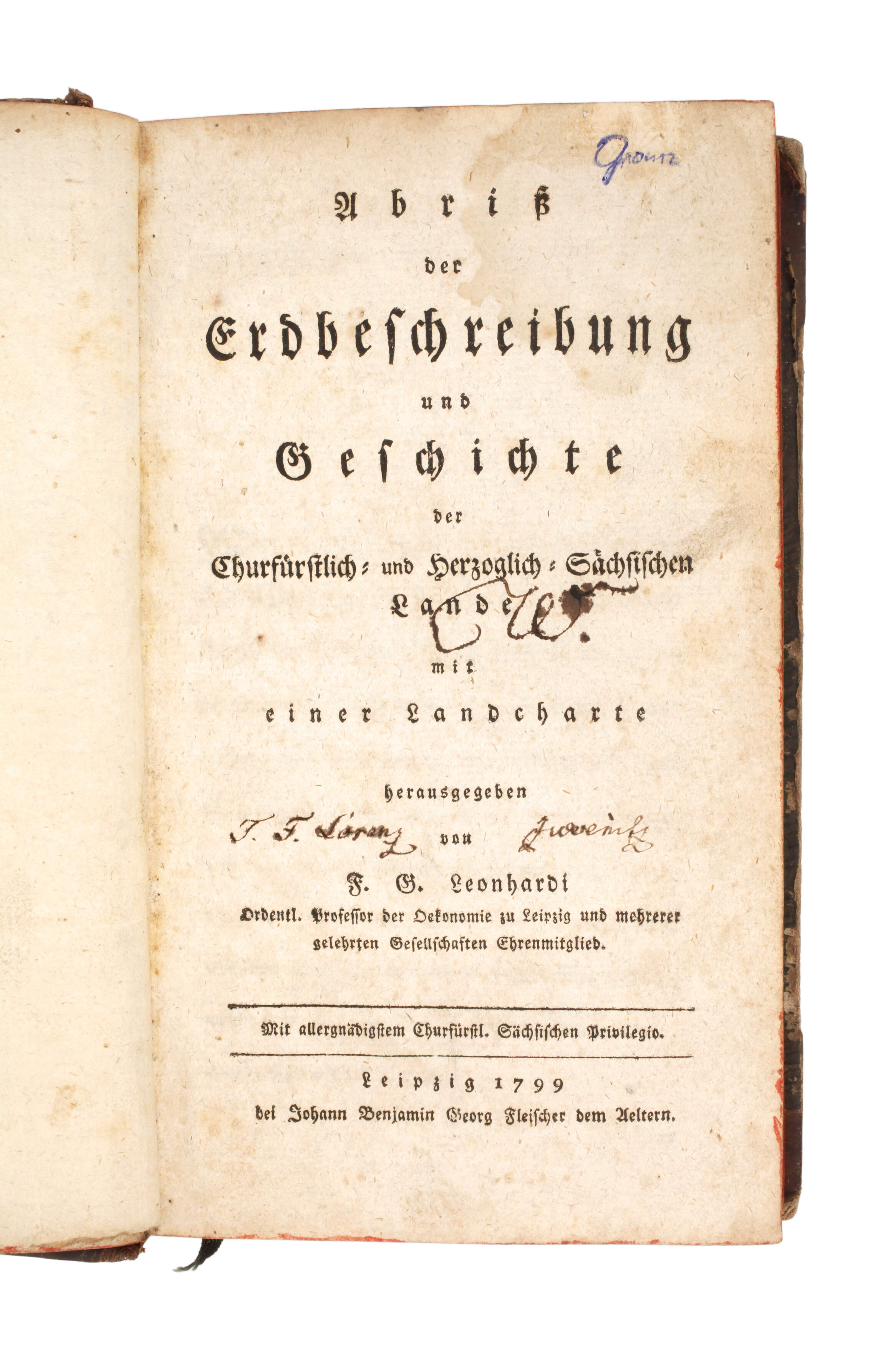 Abriß der Erdbeschreibung und Geschichte 1799