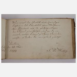 Freundschaftsalbum Dresden 1780-1809