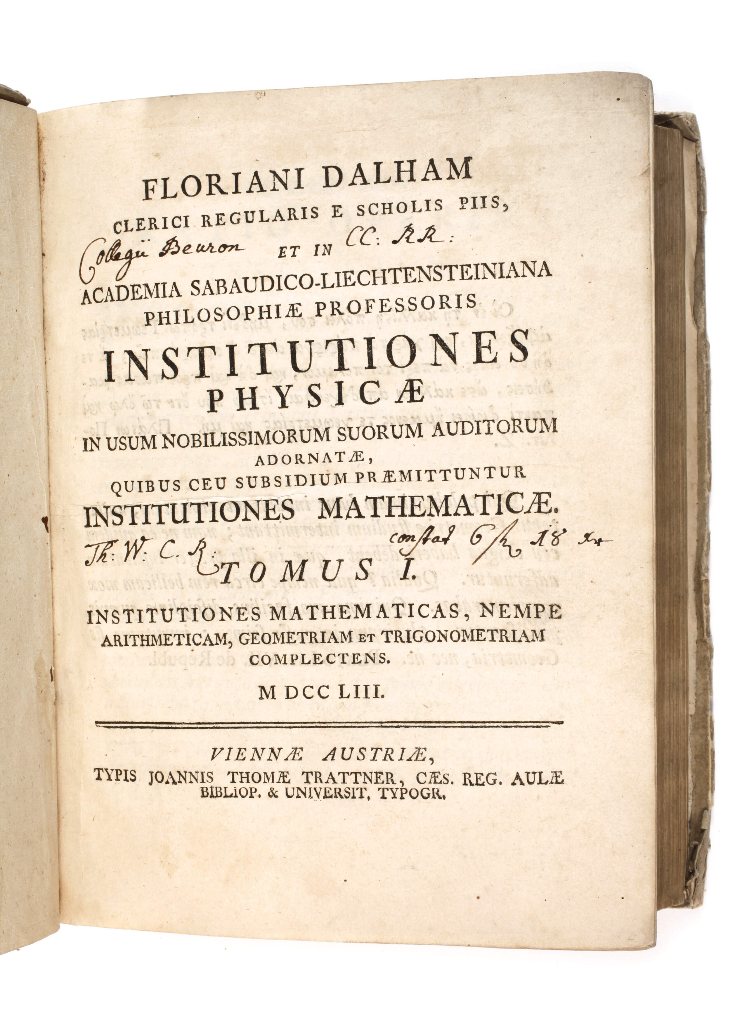 Lehrbuch der Naturwissenschaften 1753