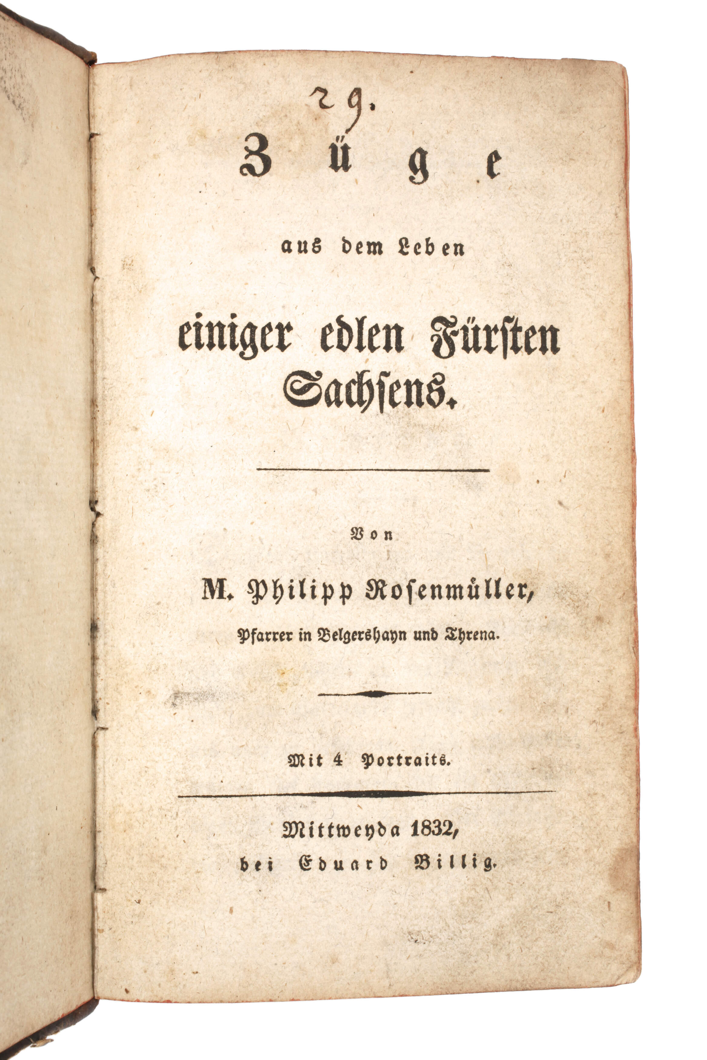 Züge aus dem Leben einiger edlen Fürsten Sachsens