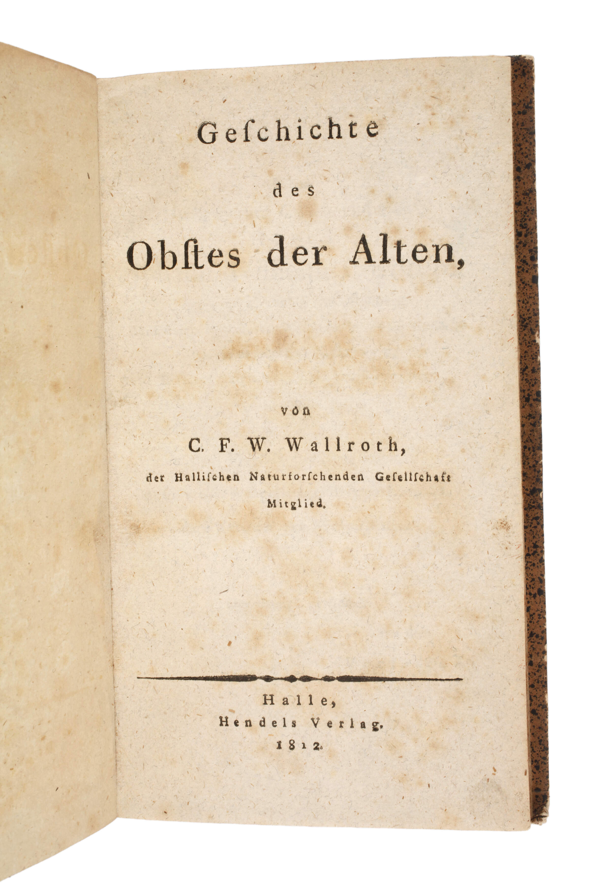 Geschichte des Obstes der Alten 1812