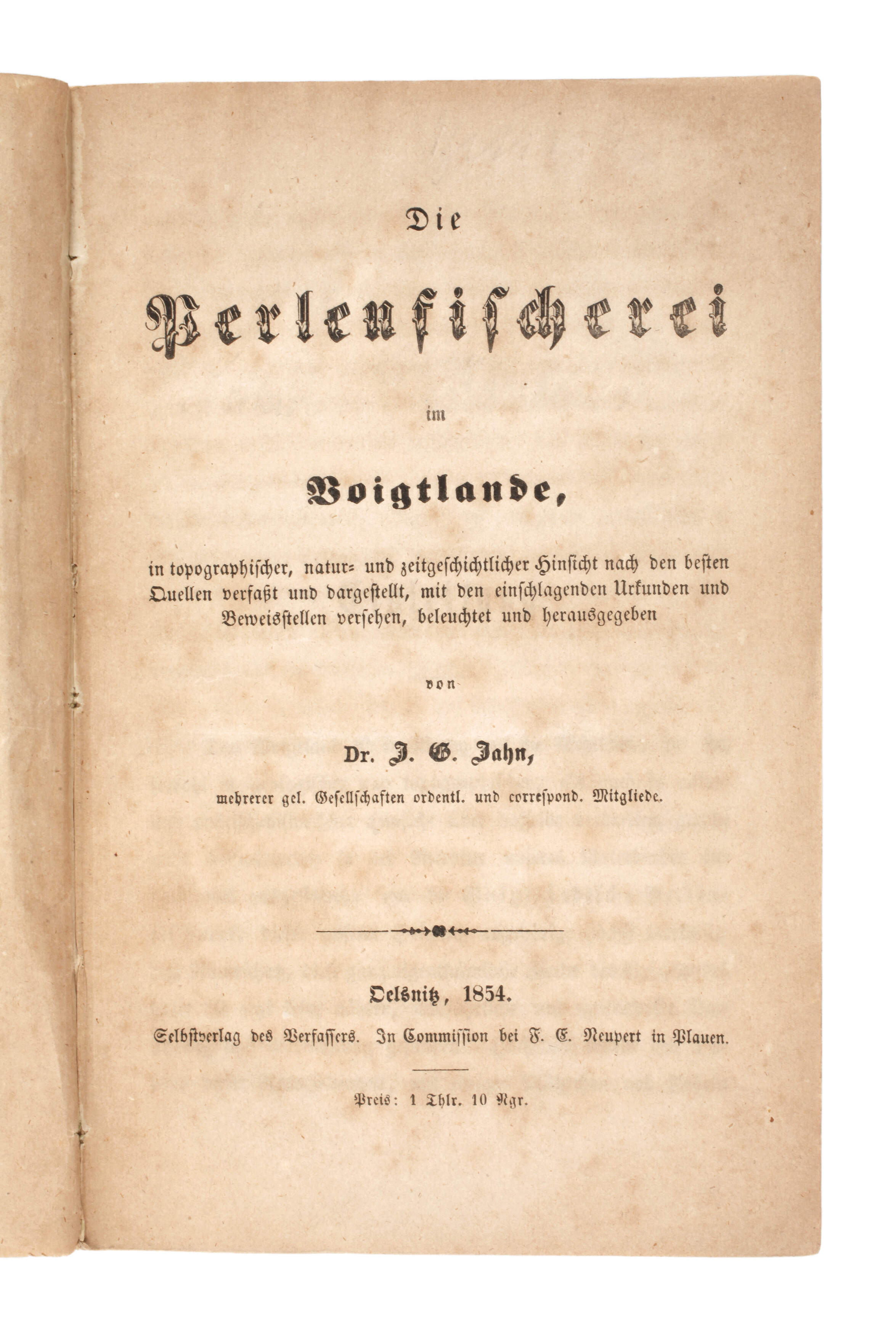 Die Perlenfischerei im Voigtlande 1854