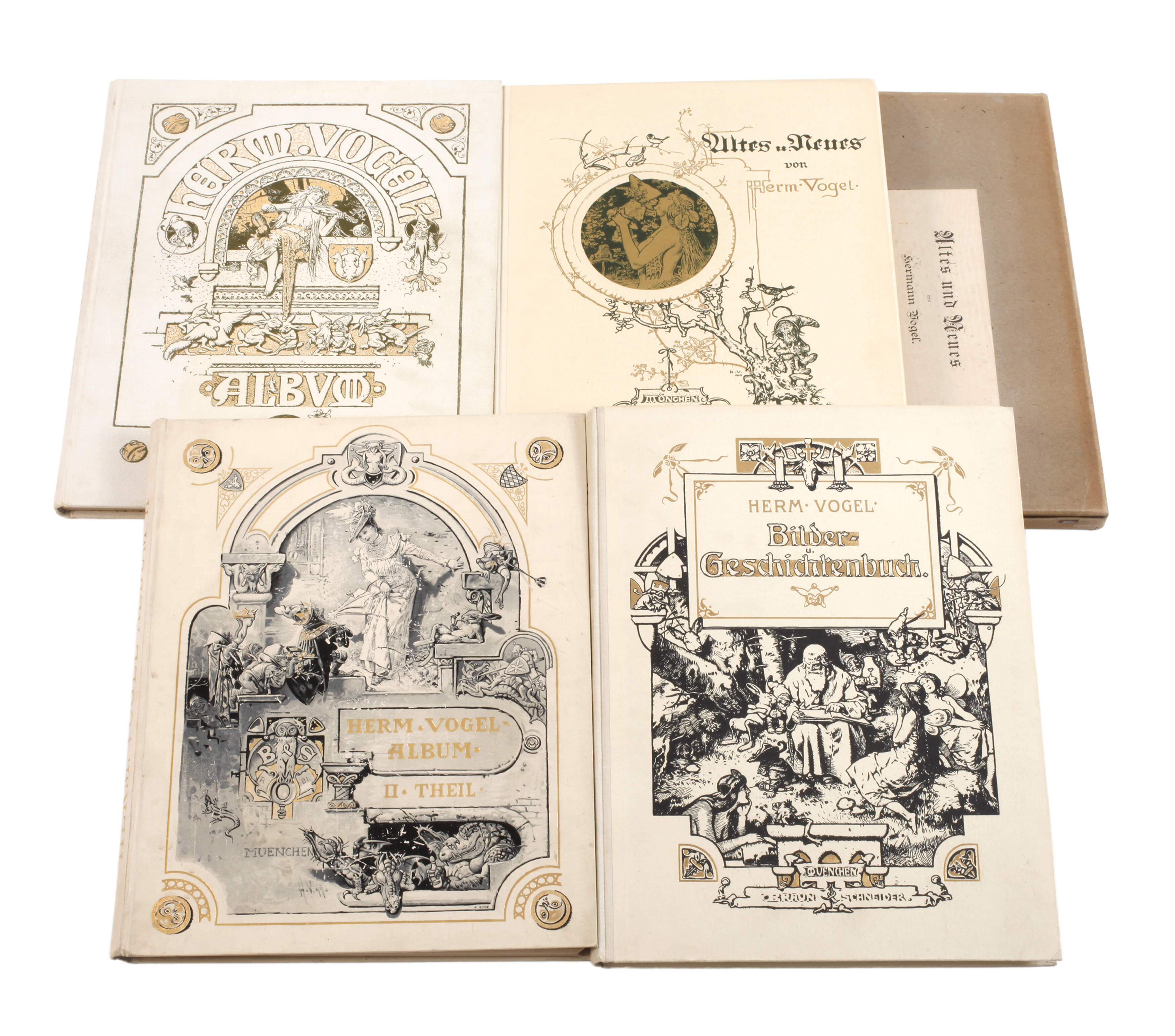 Vier Alben Hermann Vogel