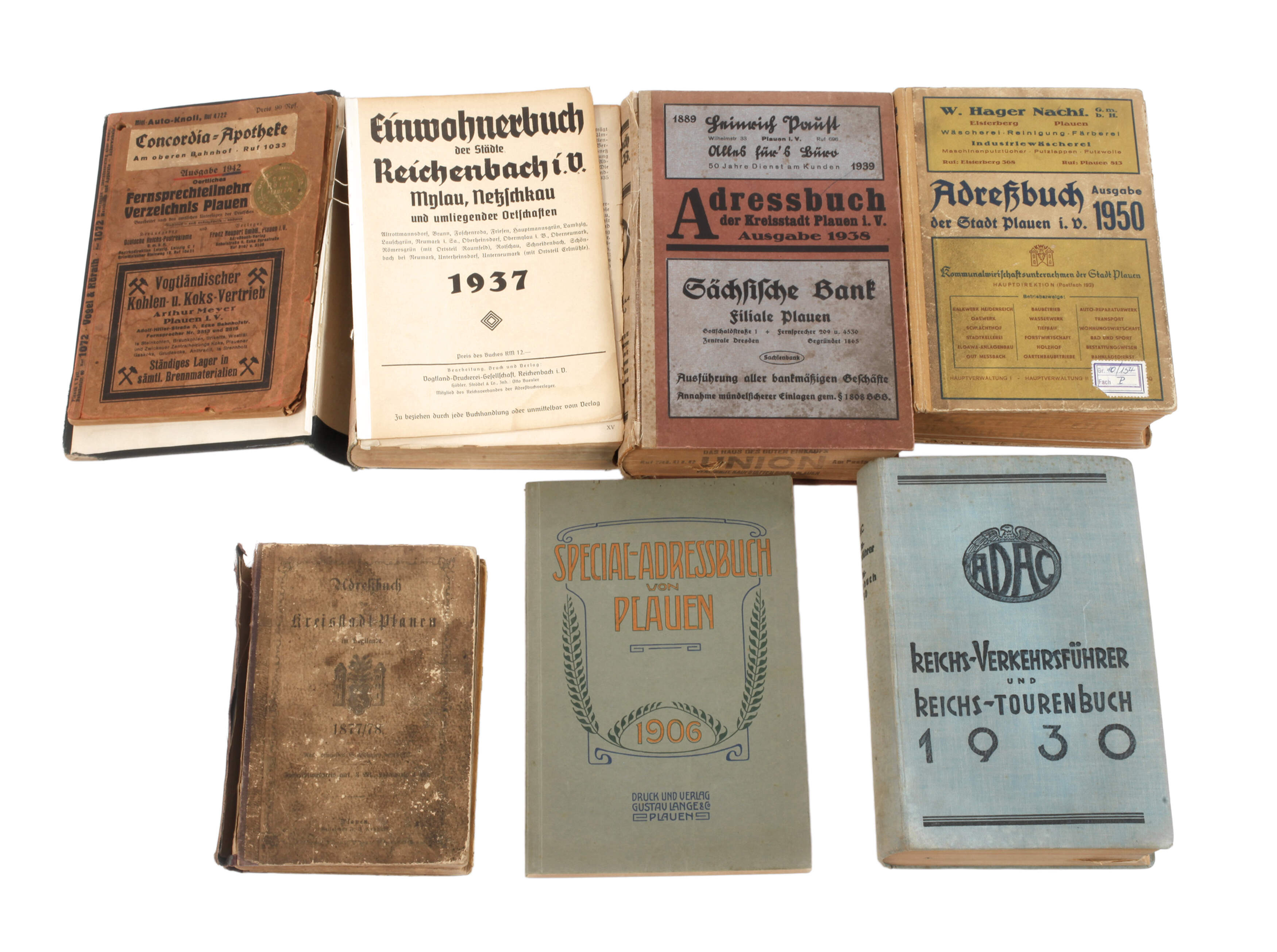 Sammlung Adressbücher Plauen