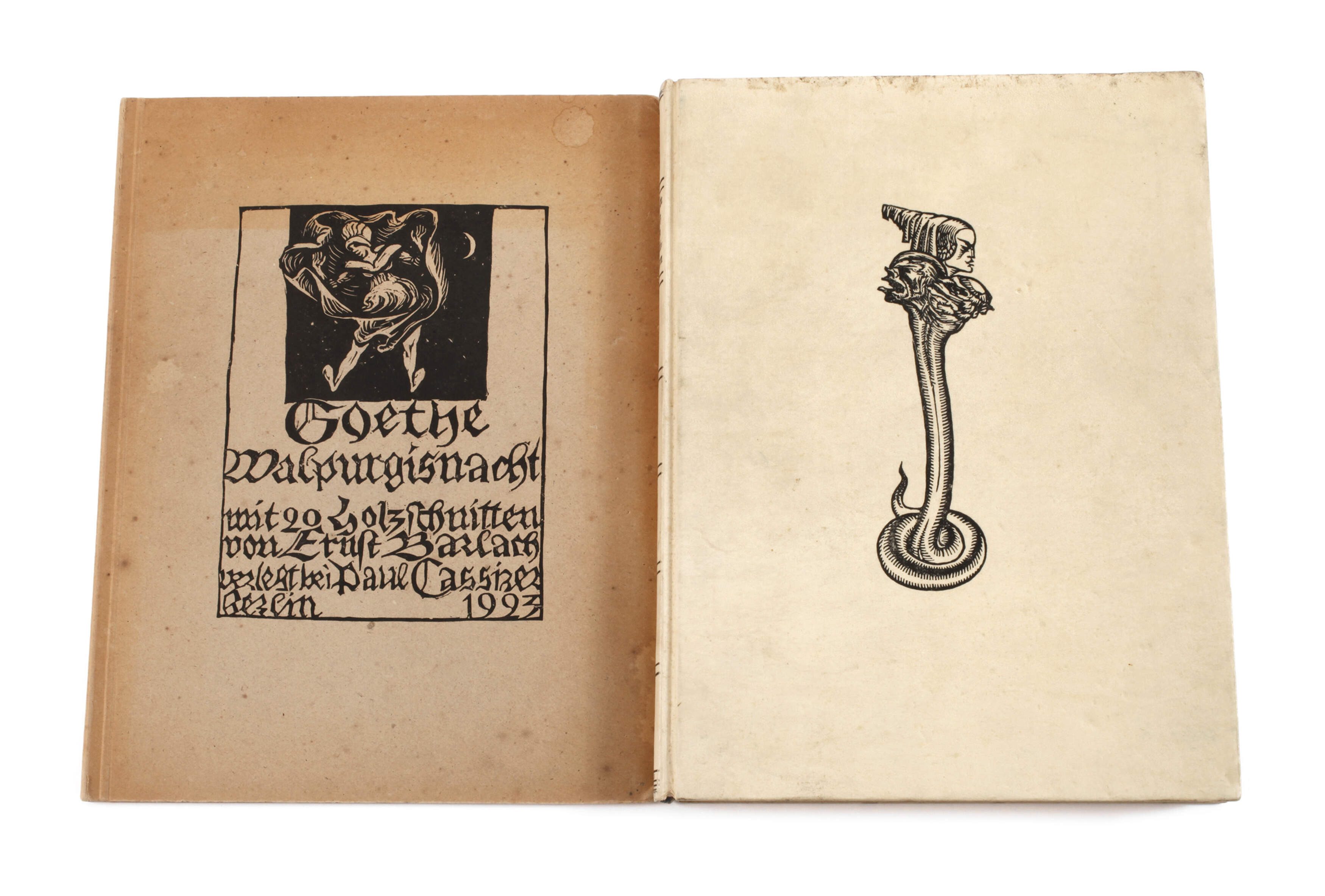 Zwei Illustrierte Kunstdrucke zu Goethe