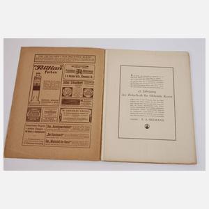 13 Hefte Zeitschrift für Bildende Kunst