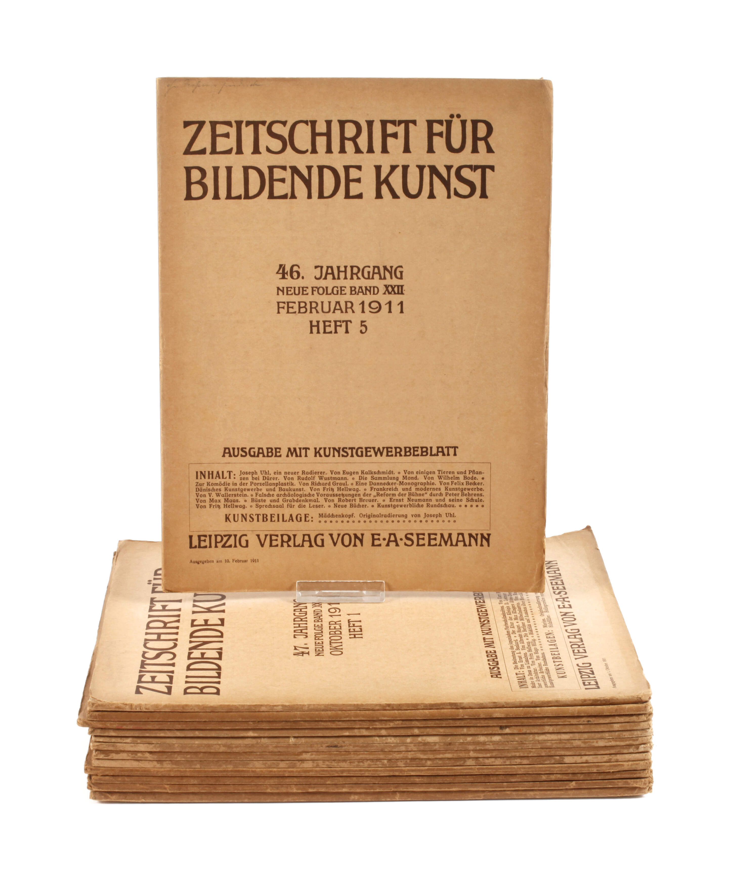 13 Hefte Zeitschrift für Bildende Kunst