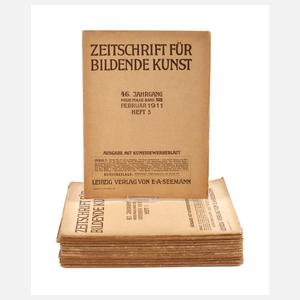 13 Hefte Zeitschrift für Bildende Kunst