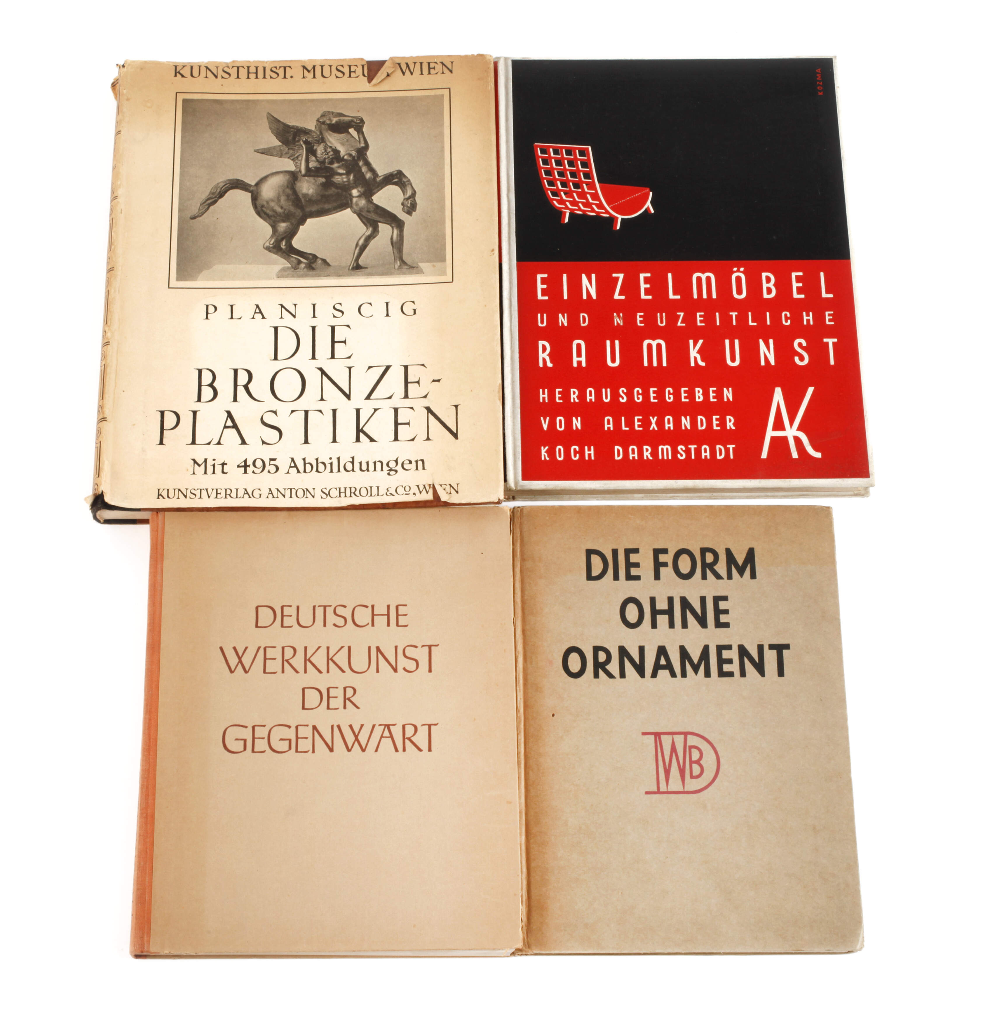 Vier alte Fachbücher Kunsthandwerk