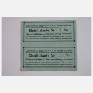 Zeppelin-Kalender und Eintrittskarten