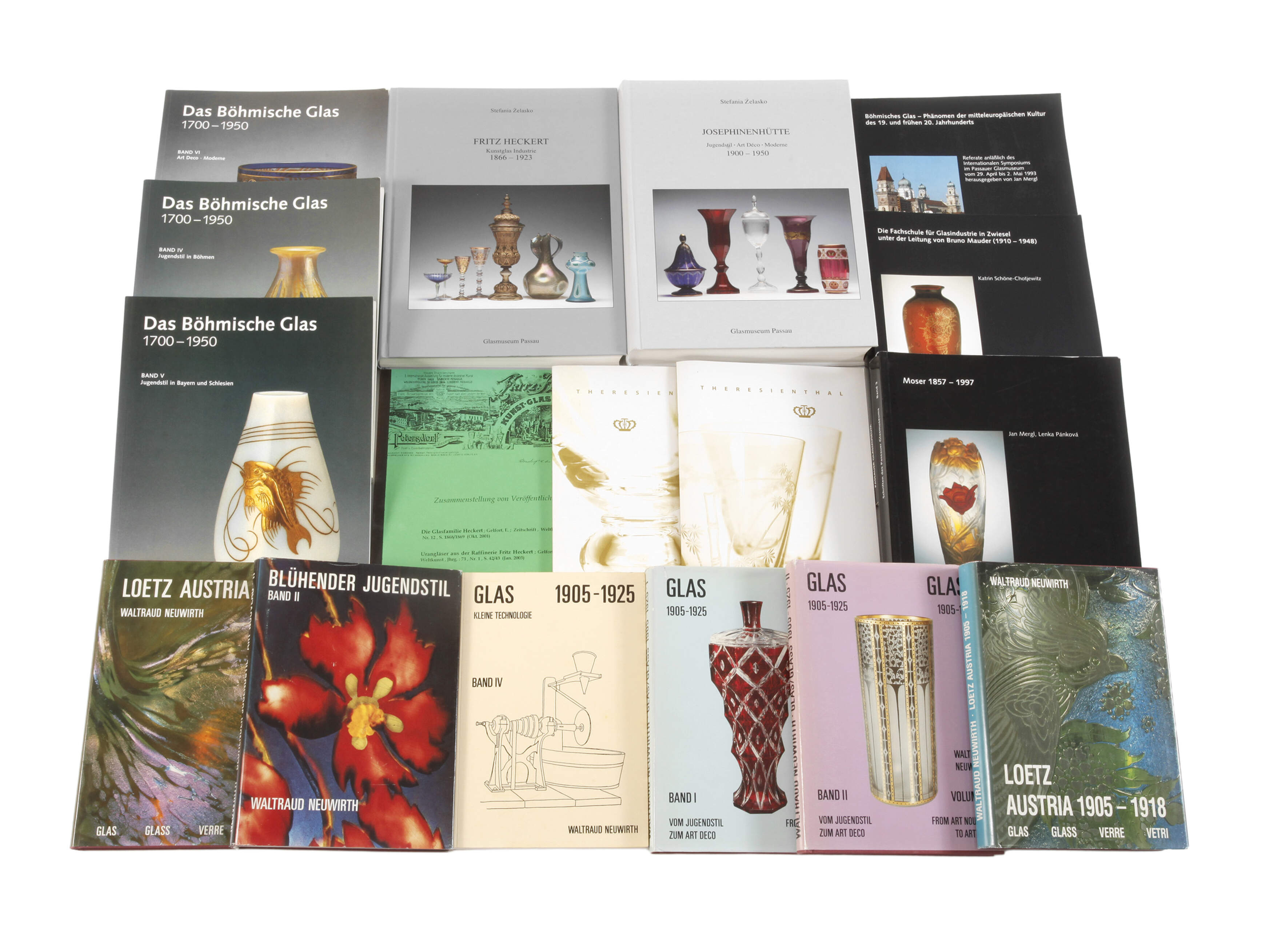 Konvolut Fachliteratur Glas