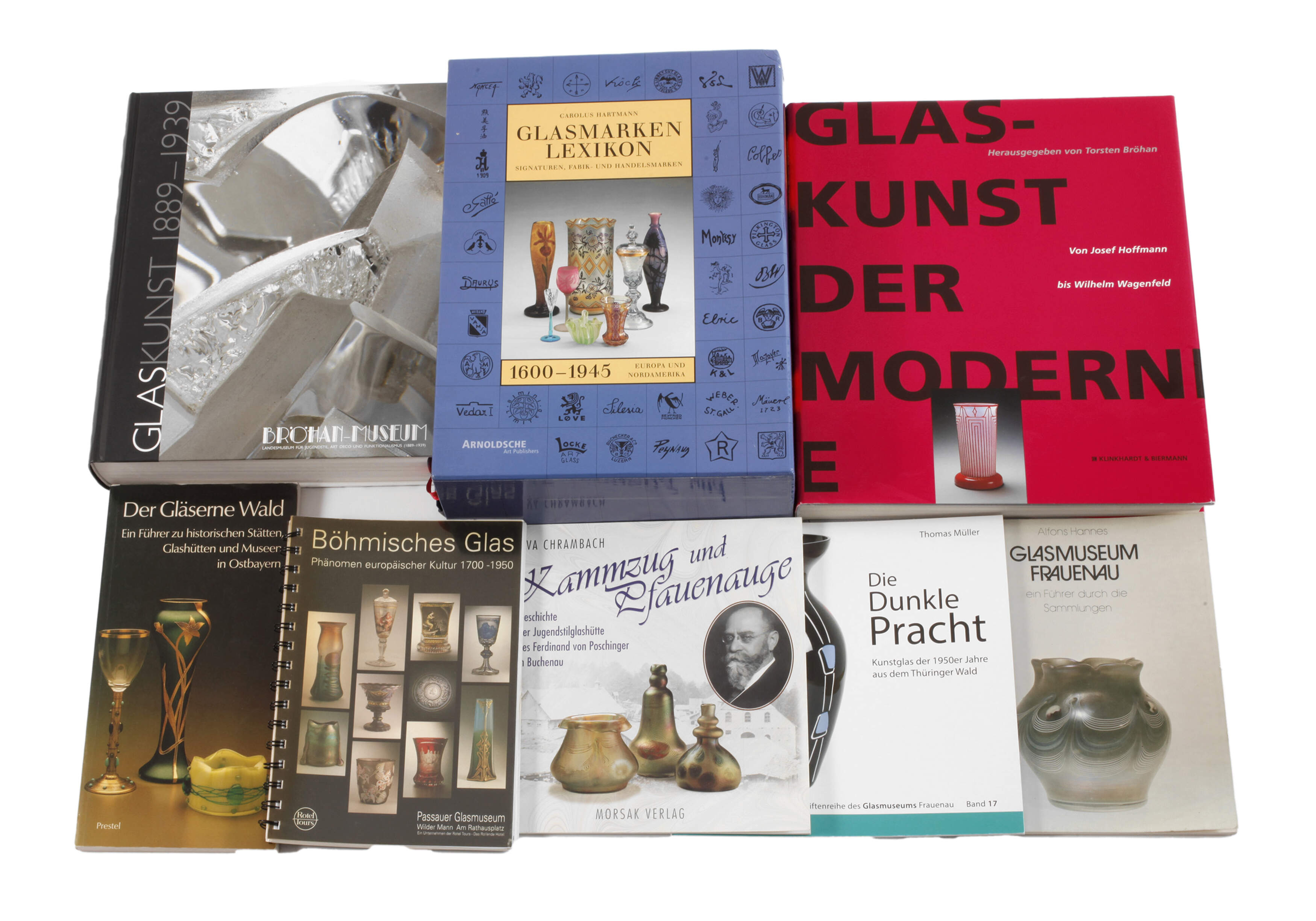 Konvolut Fachliteratur Glas