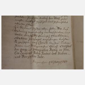 Konvolut historische Dokumente