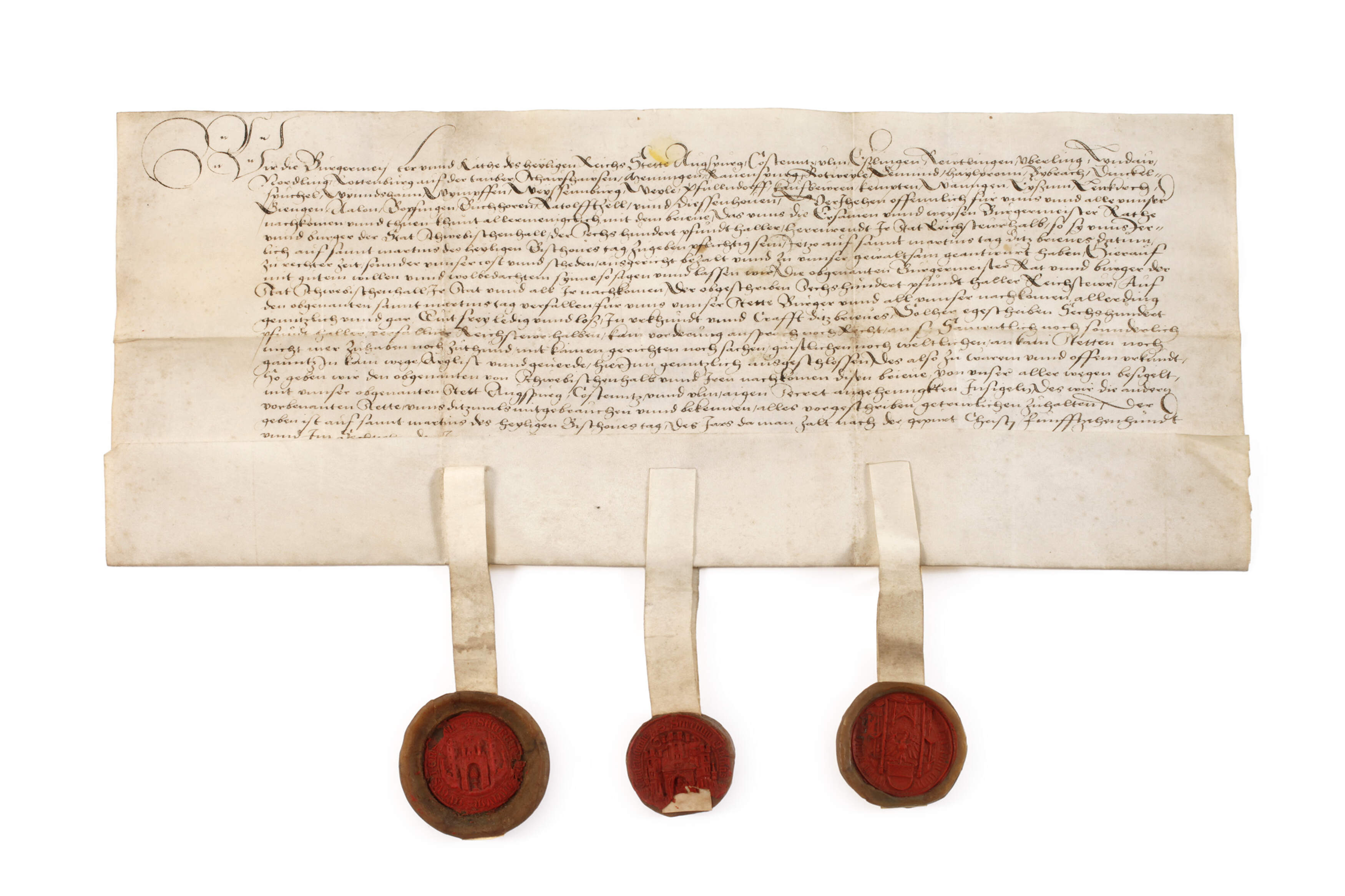 Verzicht über Reichssteuer Stadt Schwäbisch Hall