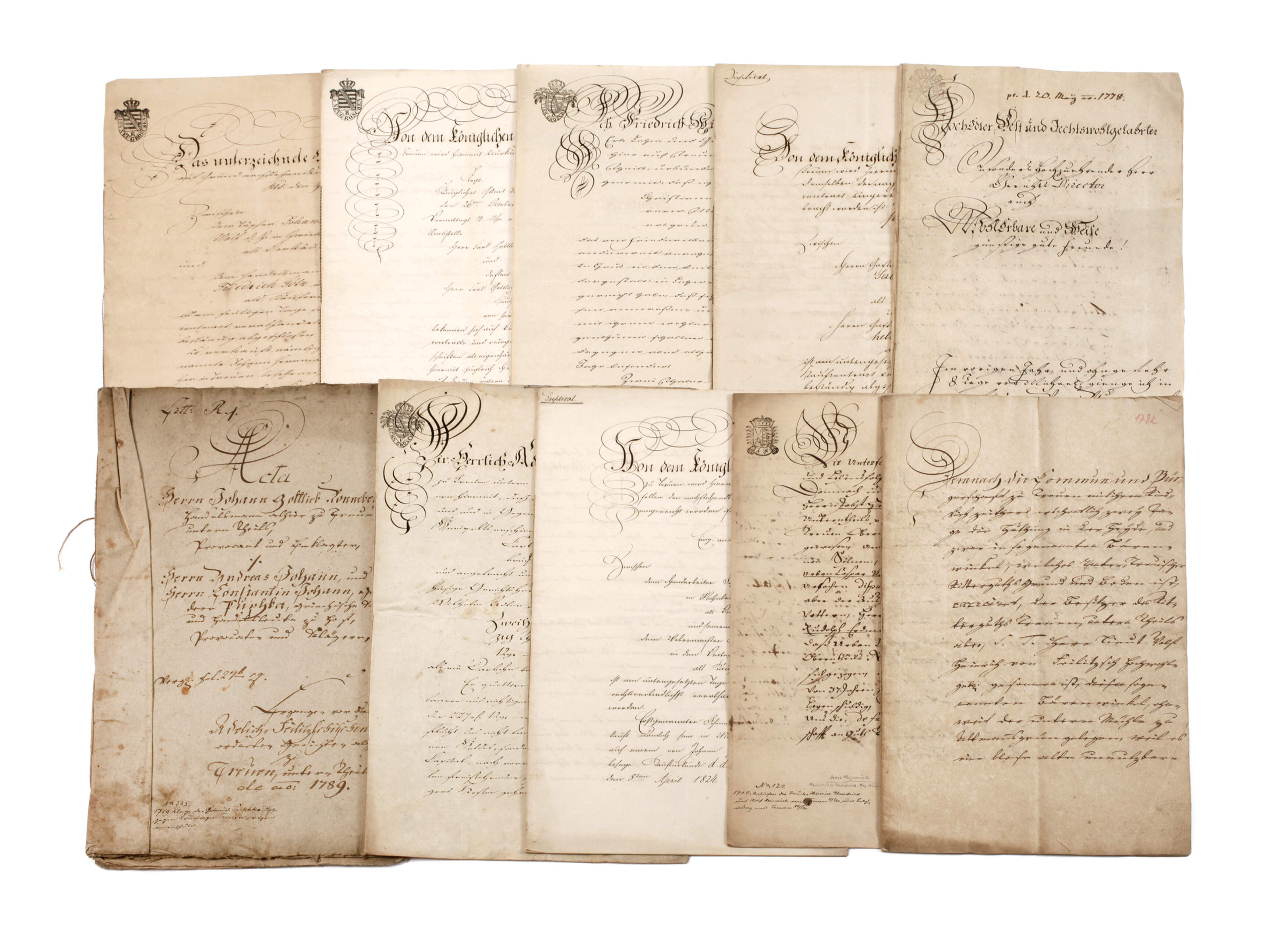 Posten historische Dokumente Feilitzsch & Treuen