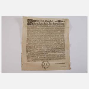 Konvolut historische Belege Sachsen