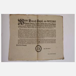 Konvolut historische Belege Sachsen