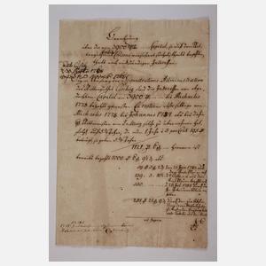 Konvolut historische Belege Sachsen