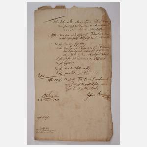 Konvolut historische Belege Sachsen