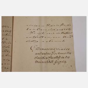 Konvolut historische Belege Sachsen