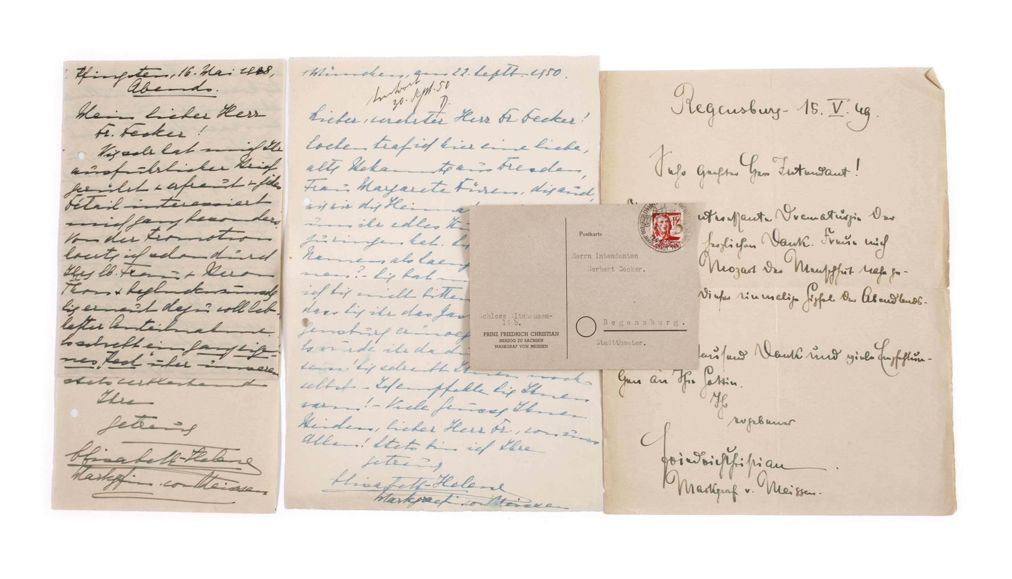 Briefe Elisabeth und Friedrich von Meißen