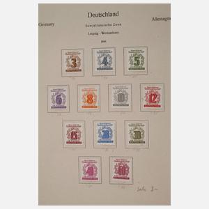 Briefmarkensammlung Besatzungszonen und DDR