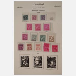 Briefmarkensammlung Besatzungszonen und DDR