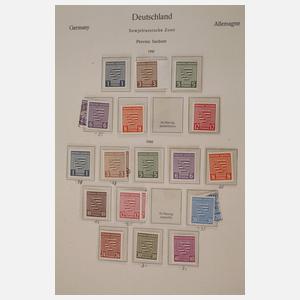 Briefmarkensammlung Besatzungszonen und DDR
