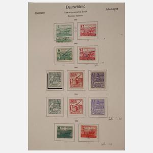 Briefmarkensammlung Besatzungszonen und DDR