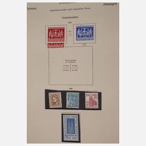 Briefmarkensammlung Besatzungszonen und DDR