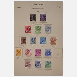Briefmarkensammlung DDR und BRD