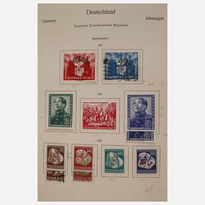 Briefmarkensammlung DDR und BRD