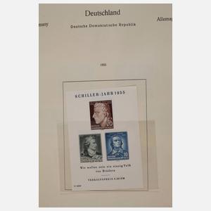 Briefmarkensammlung DDR und BRD