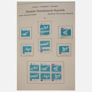 Briefmarkensammlung DDR und BRD