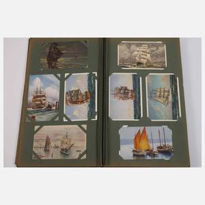Postkartenalbum Schiffe