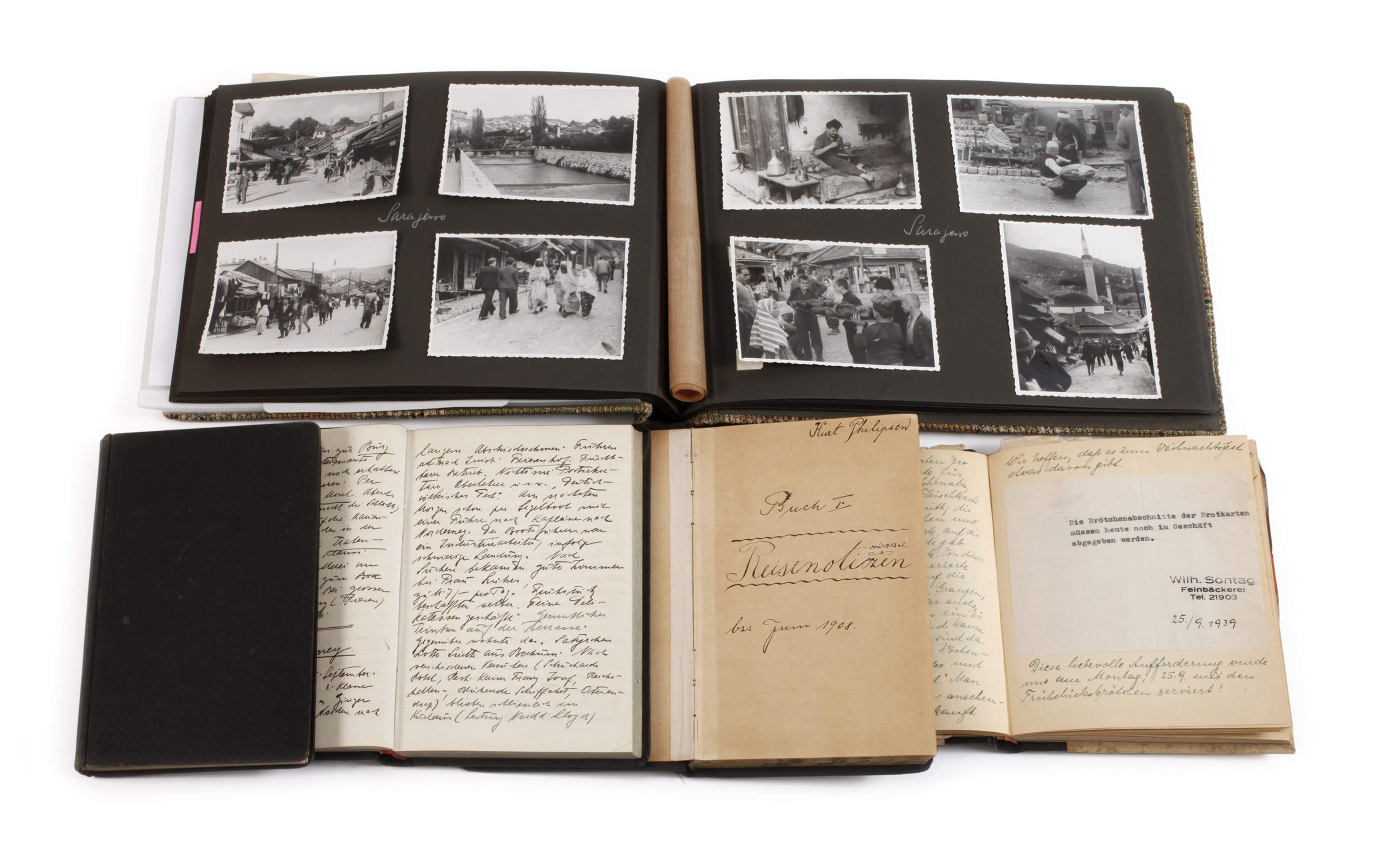 Reisetagebücher und Fotos eines Seidenfabrikanten