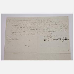 Autograph König Wilhelm II. von Preußen