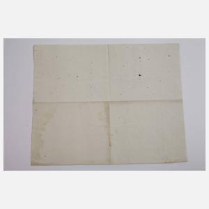 Autograph König Wilhelm II. von Preußen