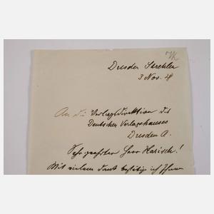 Autograph Wilhelm Claudius